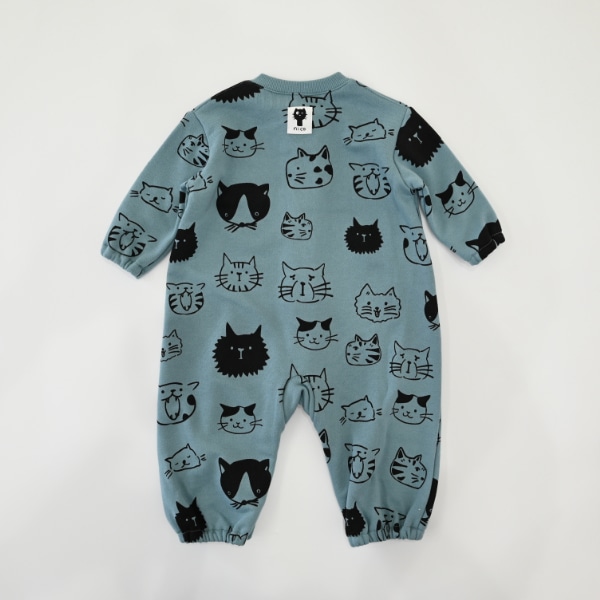 【25FW】アラカルト ギャザーロンパース / ブルー