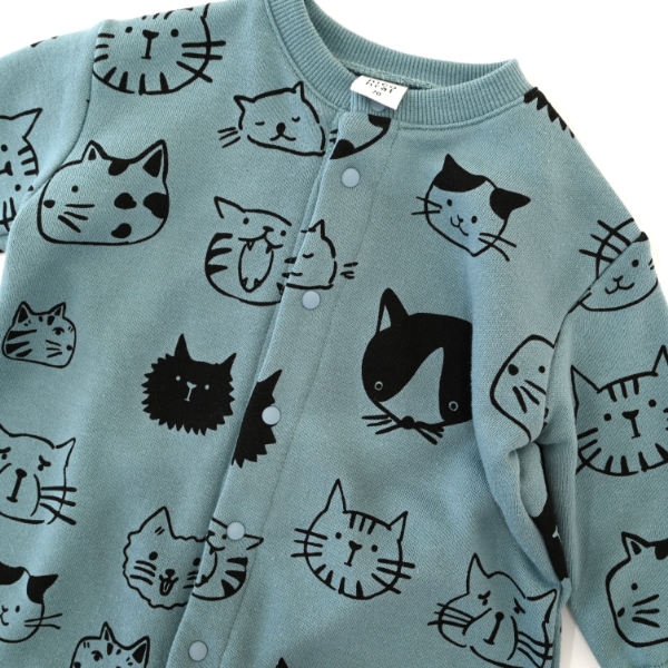 【25FW】アラカルト ギャザーロンパース / ブルー