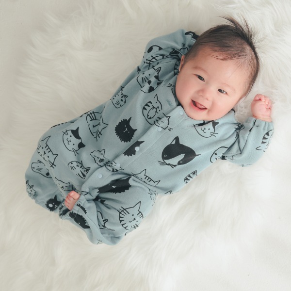 【25FW】アラカルト ギャザーロンパース / ブルー