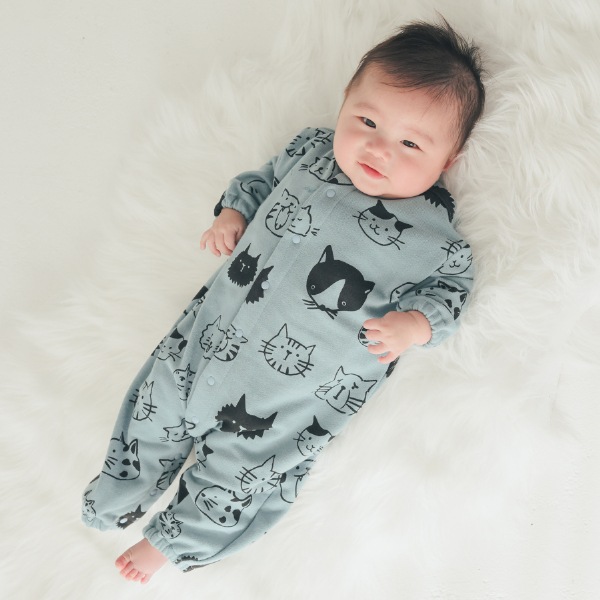 【25FW】アラカルト ギャザーロンパース / ブルー