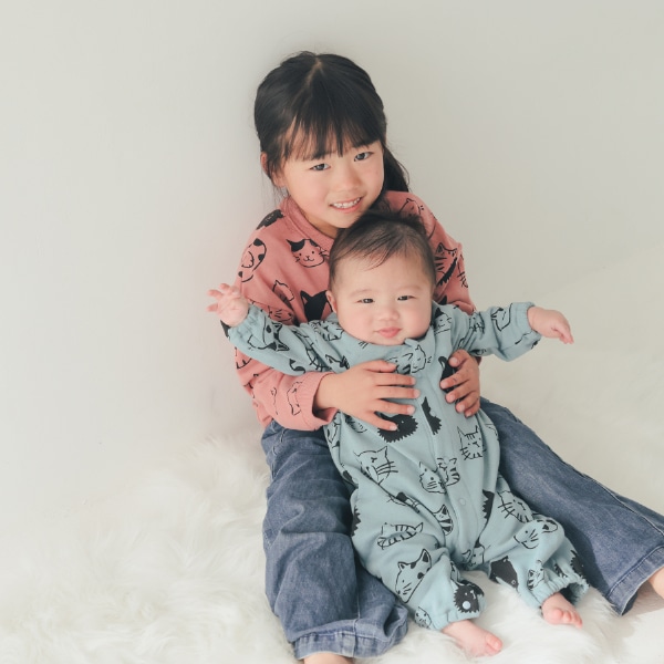 【25FW】アラカルト ギャザーロンパース / ブルー