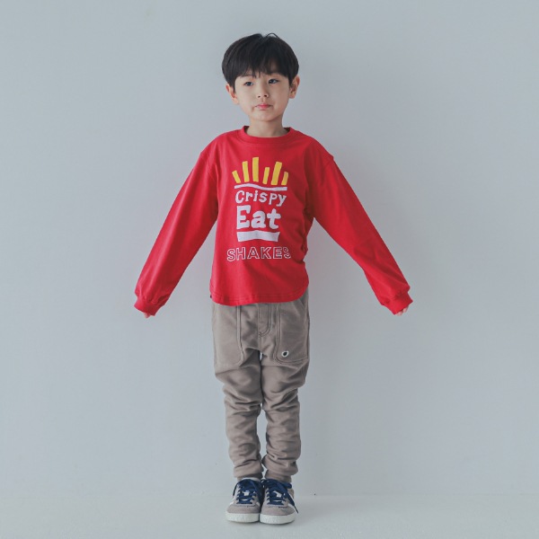 【25FW】EAT ロングTシャツ / レッド
