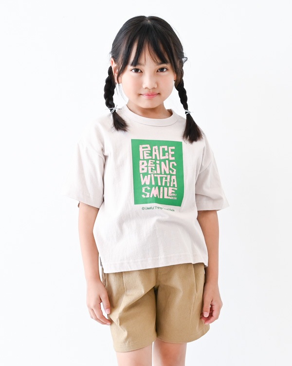 【ジェネレーター】Peace Begins Tシャツ / サンド