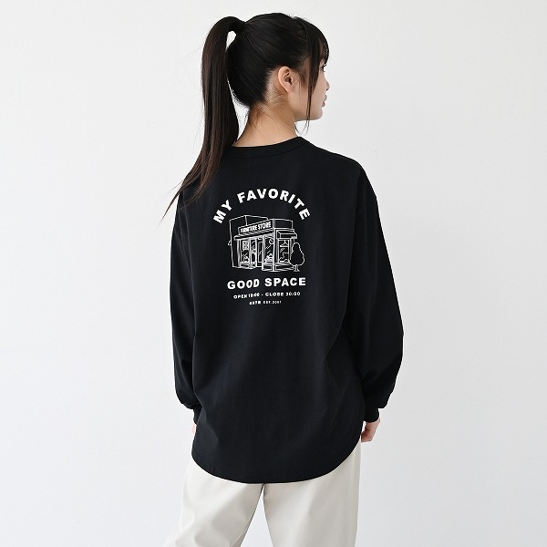 【25FW】GOODSPACE L/S Tシャツ / ブラック