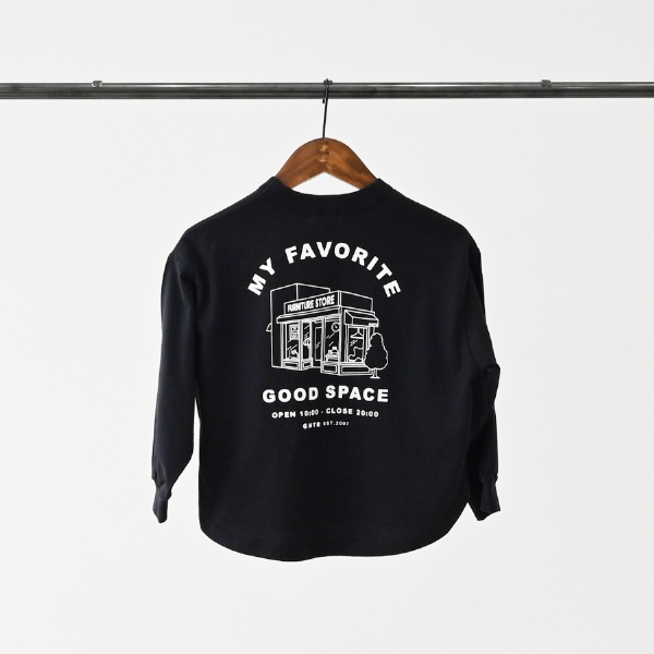 【25FW】GOODSPACE L/S Tシャツ / ブラック