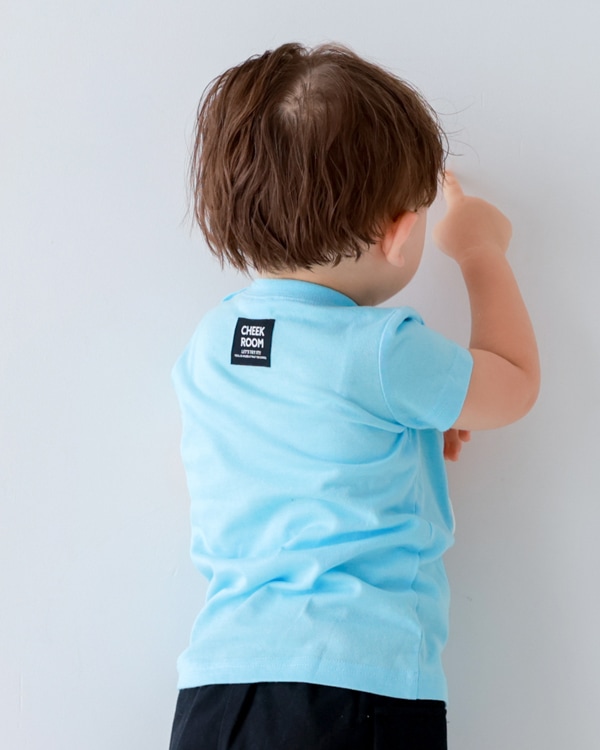 【チークルーム】おにぎり Tシャツ / サックス