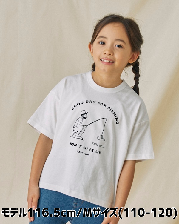 【フォブ】FISHING Tシャツ / ホワイト