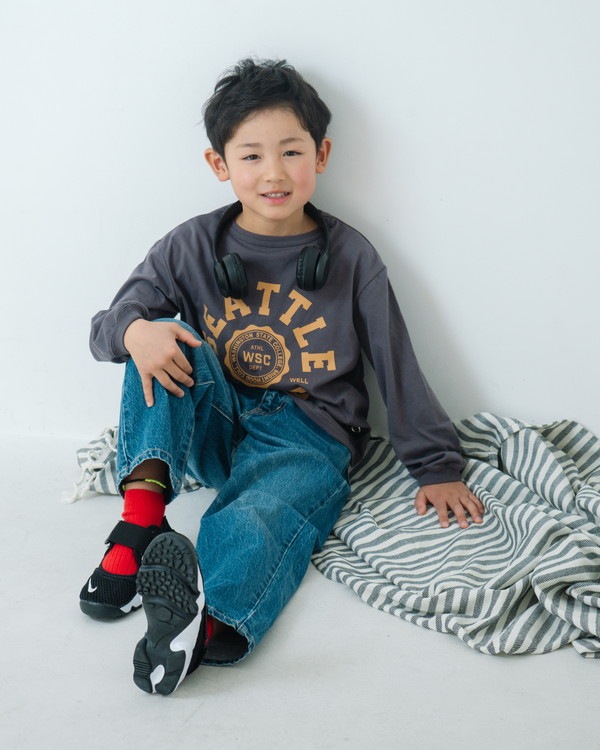 【ゼロスタンダード】SEATTEL ロングTシャツ / チャコールグレー