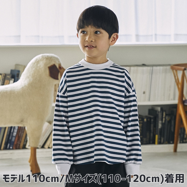 【25FW】ボーダー L/S Tシャツ / ブルー