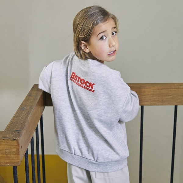 【25FW】WHOLESOME トレーナー / 杢グレー