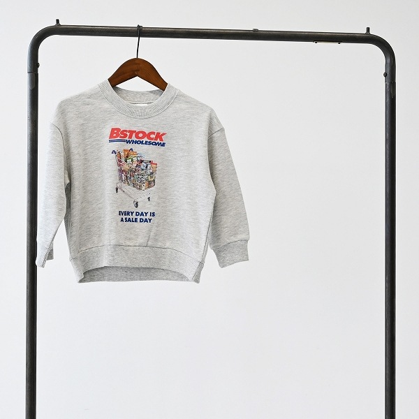 【25FW】WHOLESOME トレーナー / 杢グレー