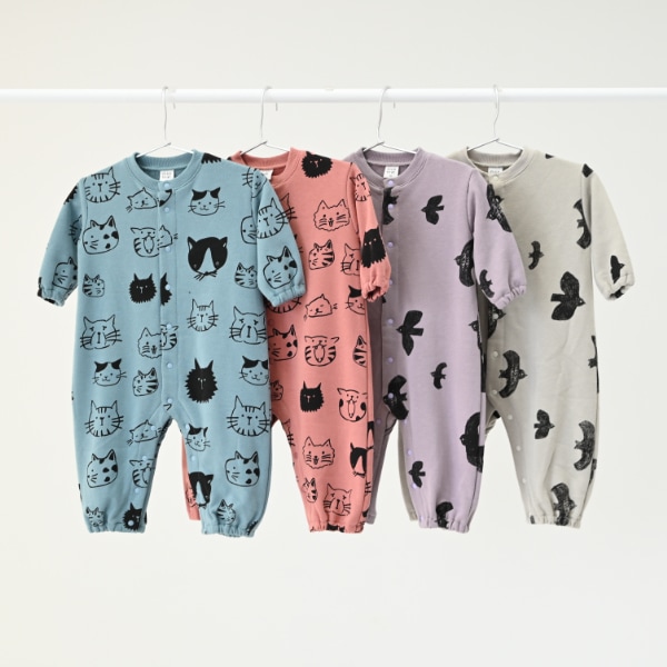 【25FW】アラカルト ギャザーロンパース / ラベンダー