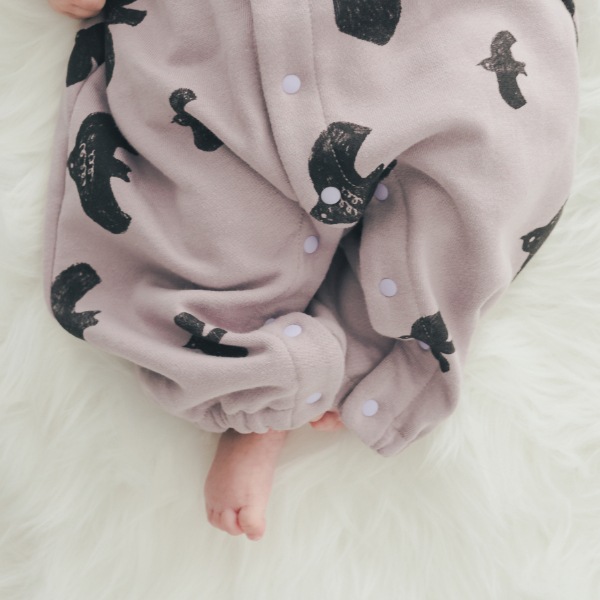 【25FW】アラカルト ギャザーロンパース / ラベンダー