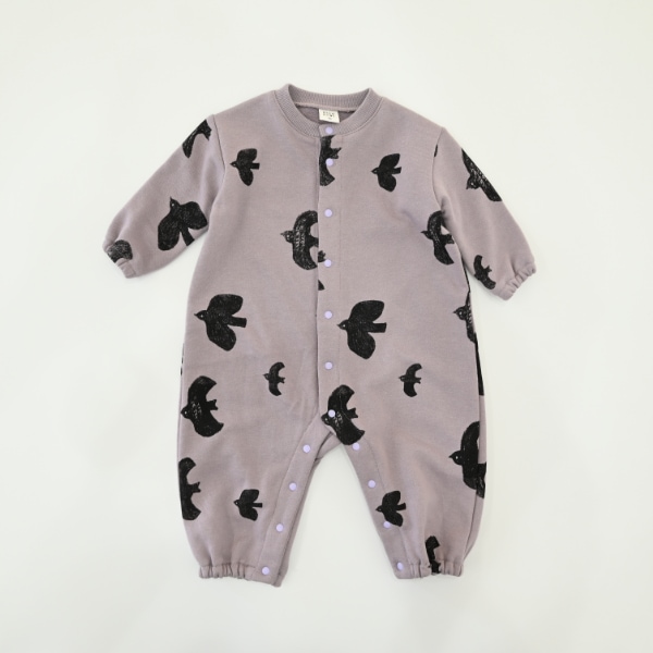 【25FW】アラカルト ギャザーロンパース / ラベンダー