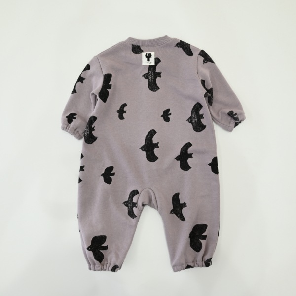 【25FW】アラカルト ギャザーロンパース / ラベンダー