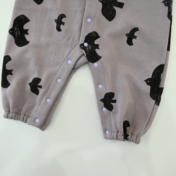 【25FW】アラカルト ギャザーロンパース / ラベンダー