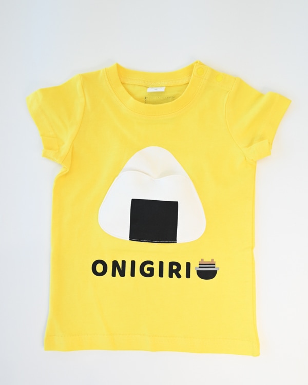 【チークルーム】おにぎり Tシャツ / イエロー