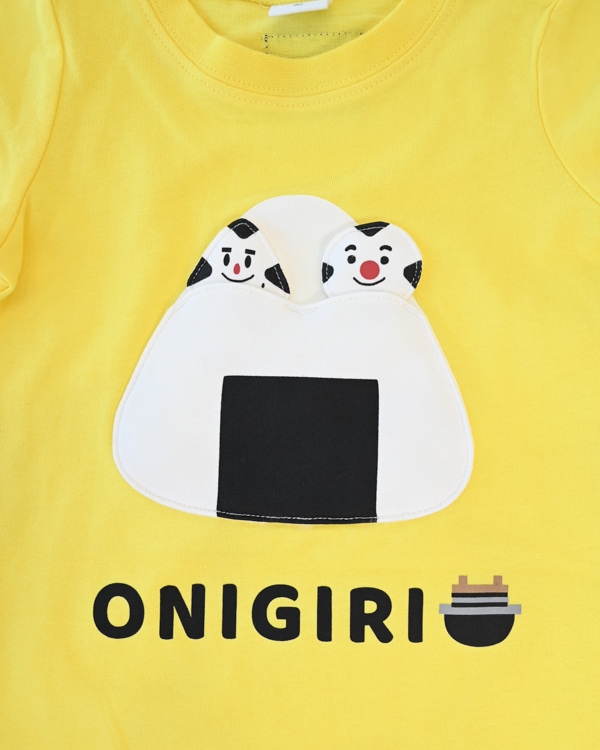 【チークルーム】おにぎり Tシャツ / イエロー