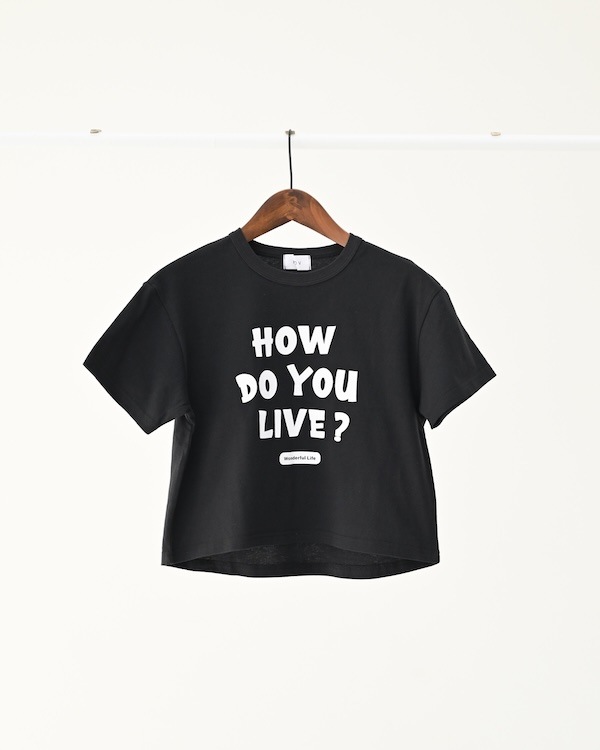【フォブ】HOW DO YOU Tシャツ / ブラック  