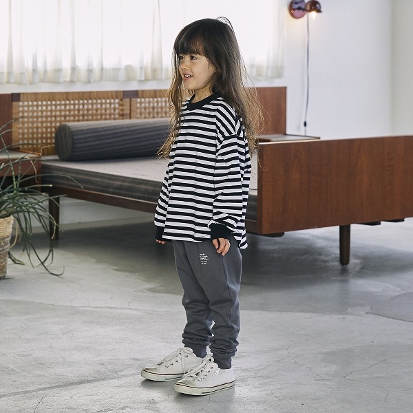 【25FW】ボーダー L/S Tシャツ / ブラック