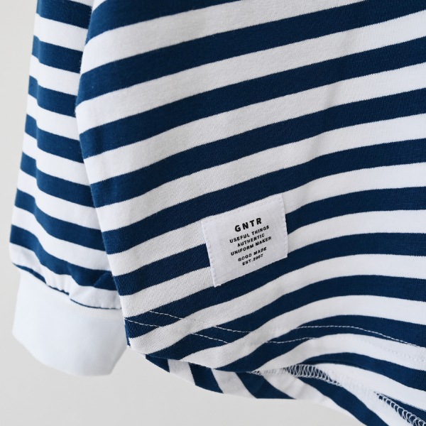 【25FW】ボーダー L/S Tシャツ / ブラック