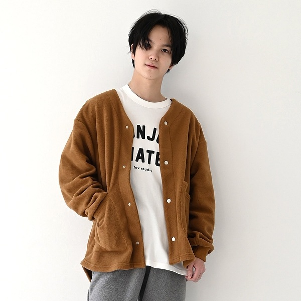 【25FW】フリースノーカラーJK / キャメル