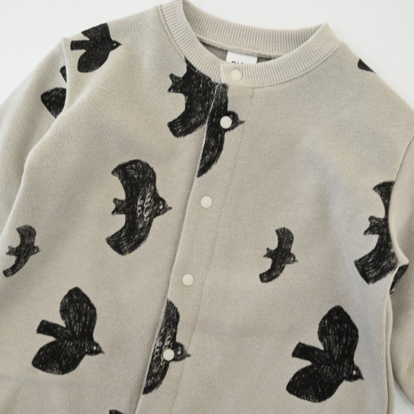 【25FW】アラカルト ギャザーロンパース / グレー