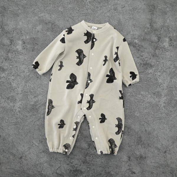 【25FW】アラカルト ギャザーロンパース / グレー