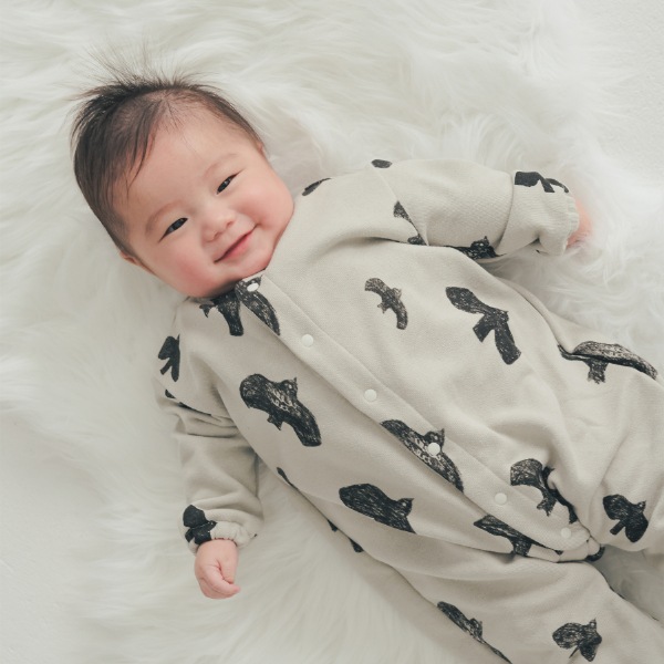 【25FW】アラカルト ギャザーロンパース / グレー