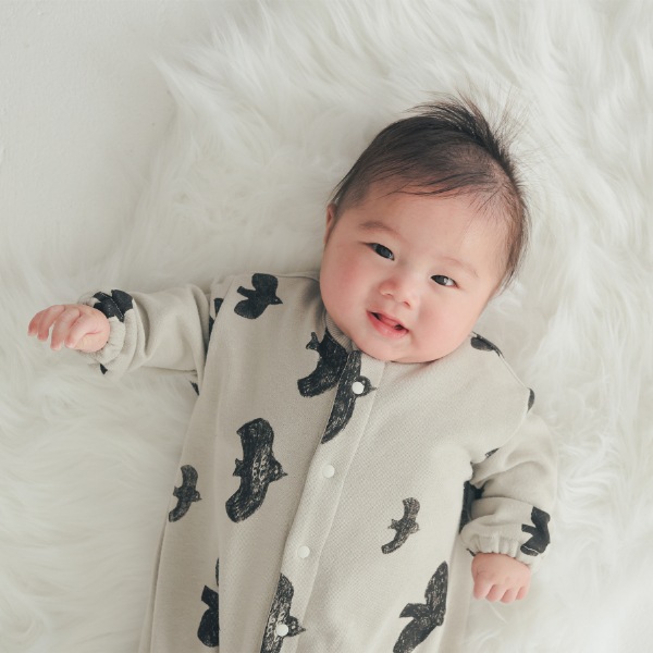 【25FW】アラカルト ギャザーロンパース / グレー