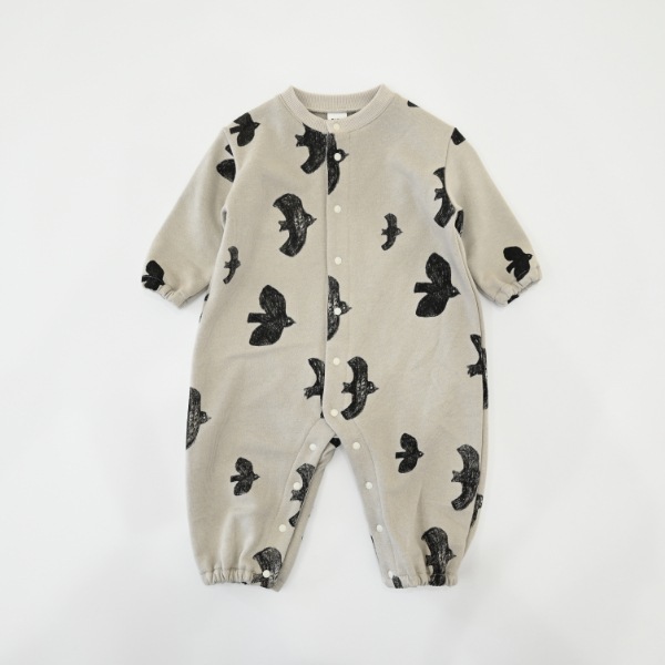 【25FW】アラカルト ギャザーロンパース / グレー