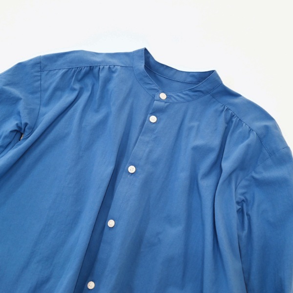 【25FW】バルーン ギャザーワンピース / ブルー