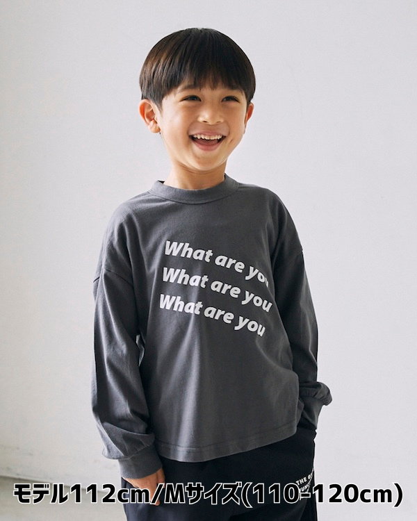 【ジェネレーター】What L/S Tシャツ / チャコールグレー