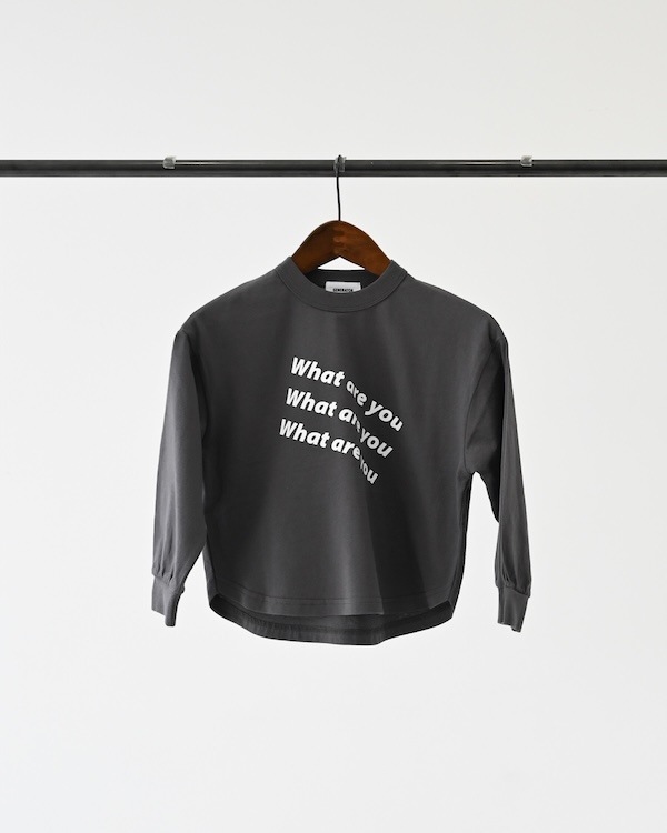 【ジェネレーター】What L/S Tシャツ / チャコールグレー