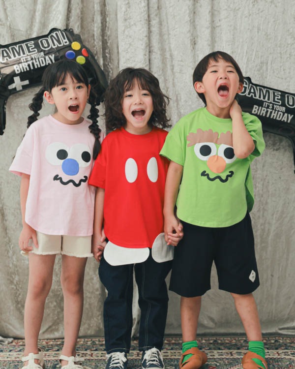 【26SS】モンスターなりきり Tシャツ / ピンク