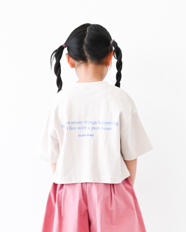 【アンディニー】Clean Mind ショート Tシャツ / サンド