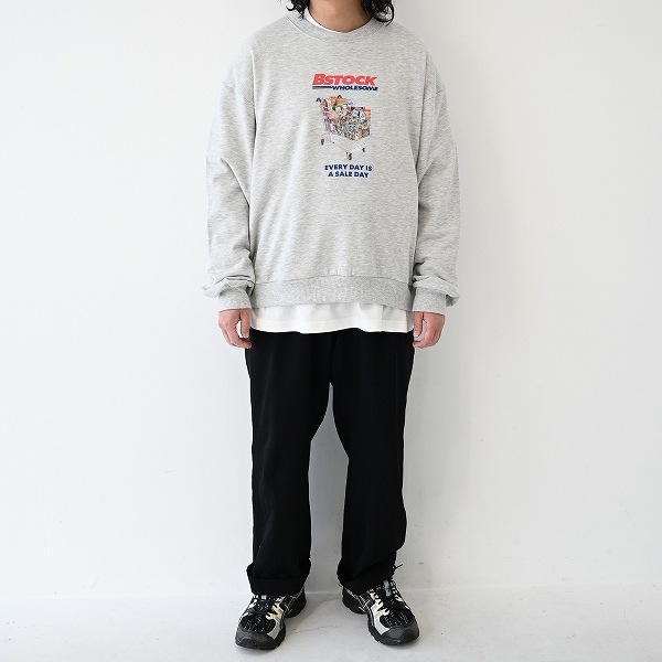 【25FW】WHOLESOME トレーナー / 杢グレー