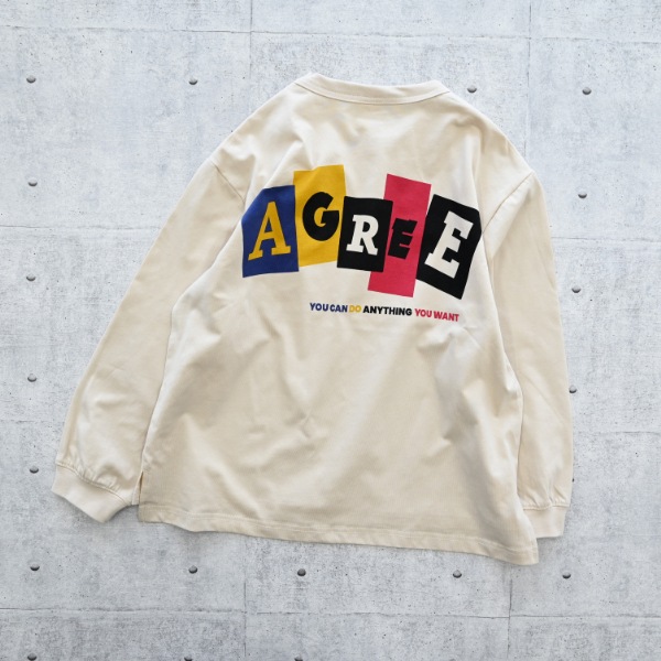 【25FW】AGREE ロングＴシャツ / サンド