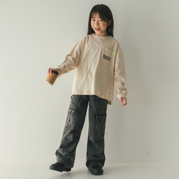 【25FW】AGREE ロングＴシャツ / サンド