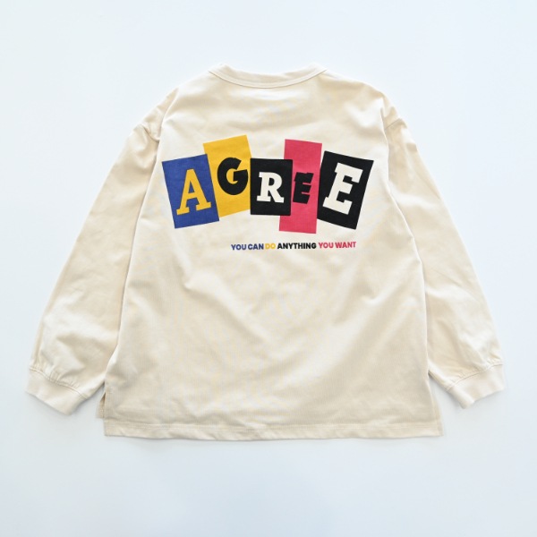【25FW】AGREE ロングＴシャツ / サンド