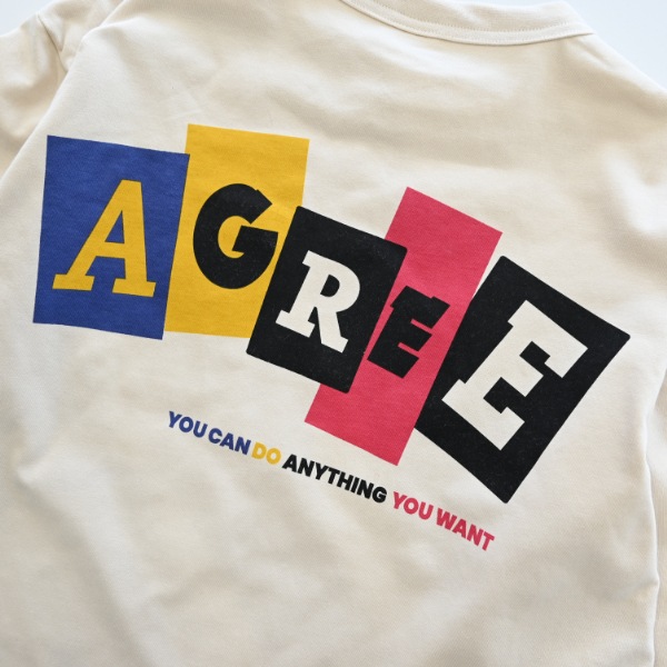 【25FW】AGREE ロングＴシャツ / サンド