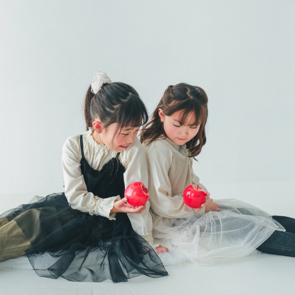 【25FW】ファー チュールワンピース / アイボリー