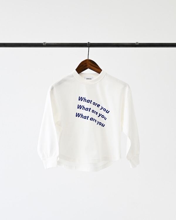 【26PS】What L/S Tシャツ / ホワイト