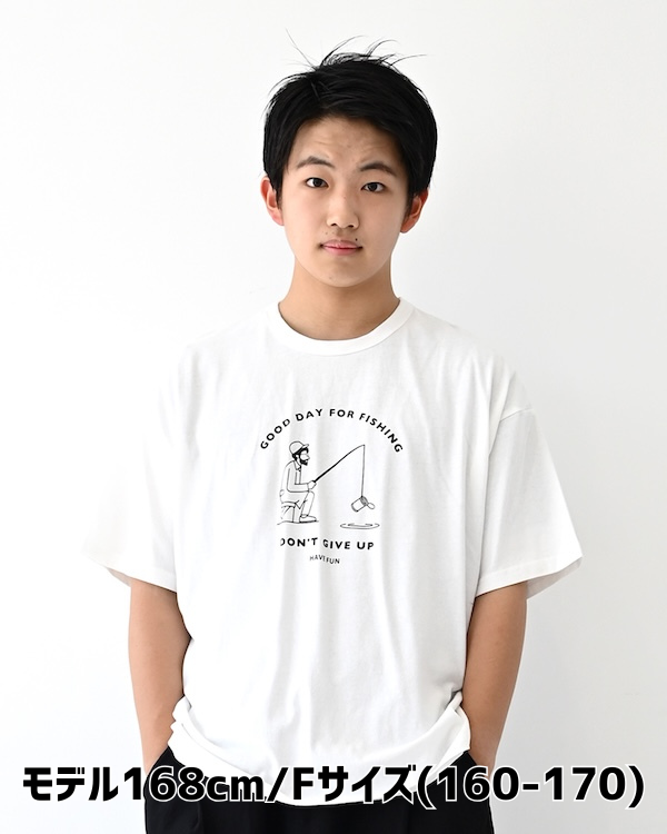 【フォブ】FISHING Tシャツ / ホワイト