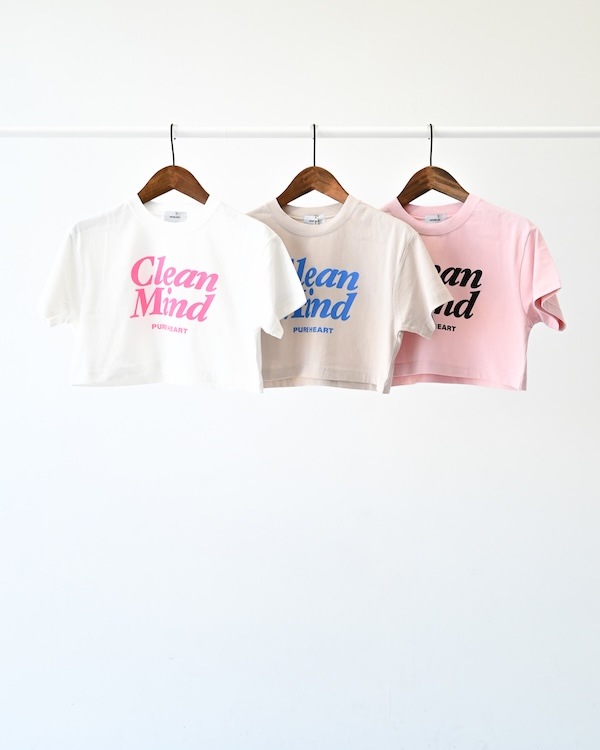 【アンディニー】Clean Mind ショート Tシャツ / ピンク