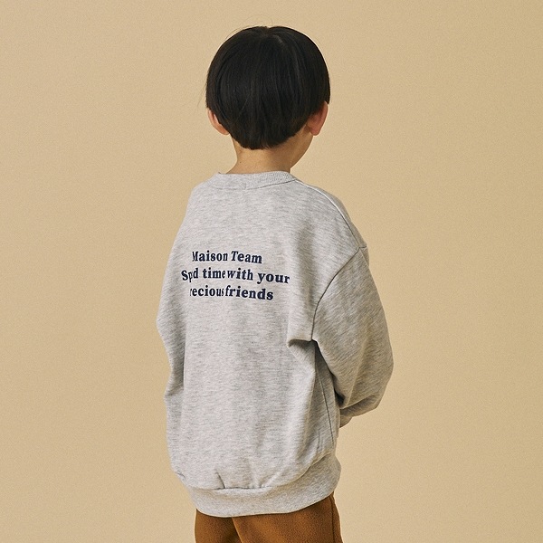 【25FW】MAISONTEAM トレーナー / 杢グレー