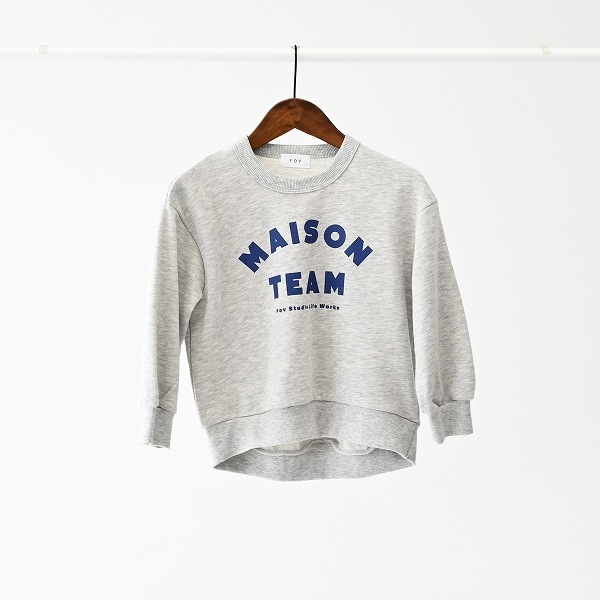 【25FW】MAISONTEAM トレーナー / 杢グレー