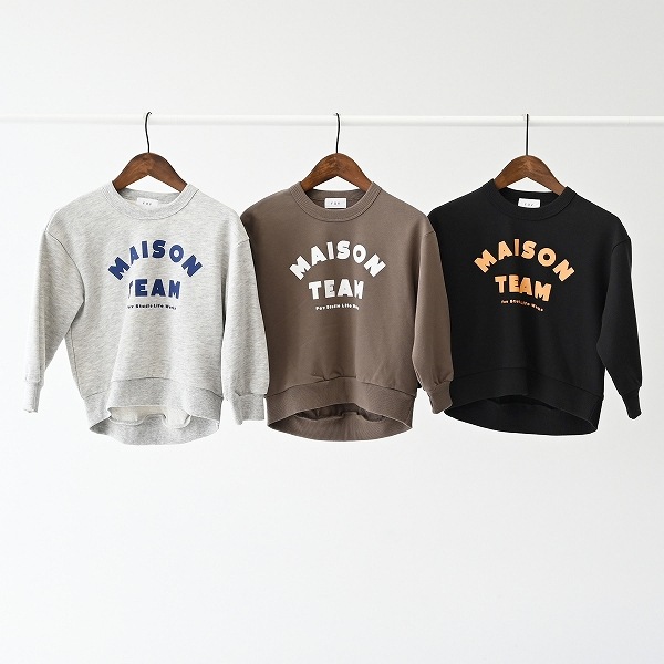 【25FW】MAISONTEAM トレーナー / 杢グレー