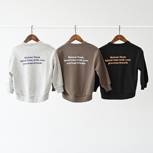【25FW】MAISONTEAM トレーナー / 杢グレー