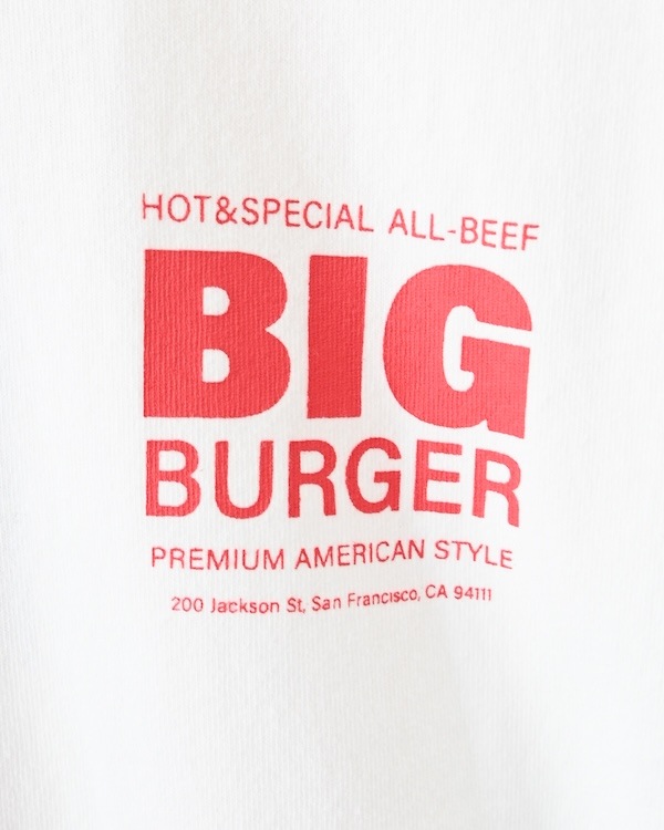 【ジェネレーター】BIG BURGER Tシャツ / ホワイト